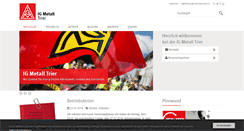 Desktop Screenshot of igmetall-trier.de